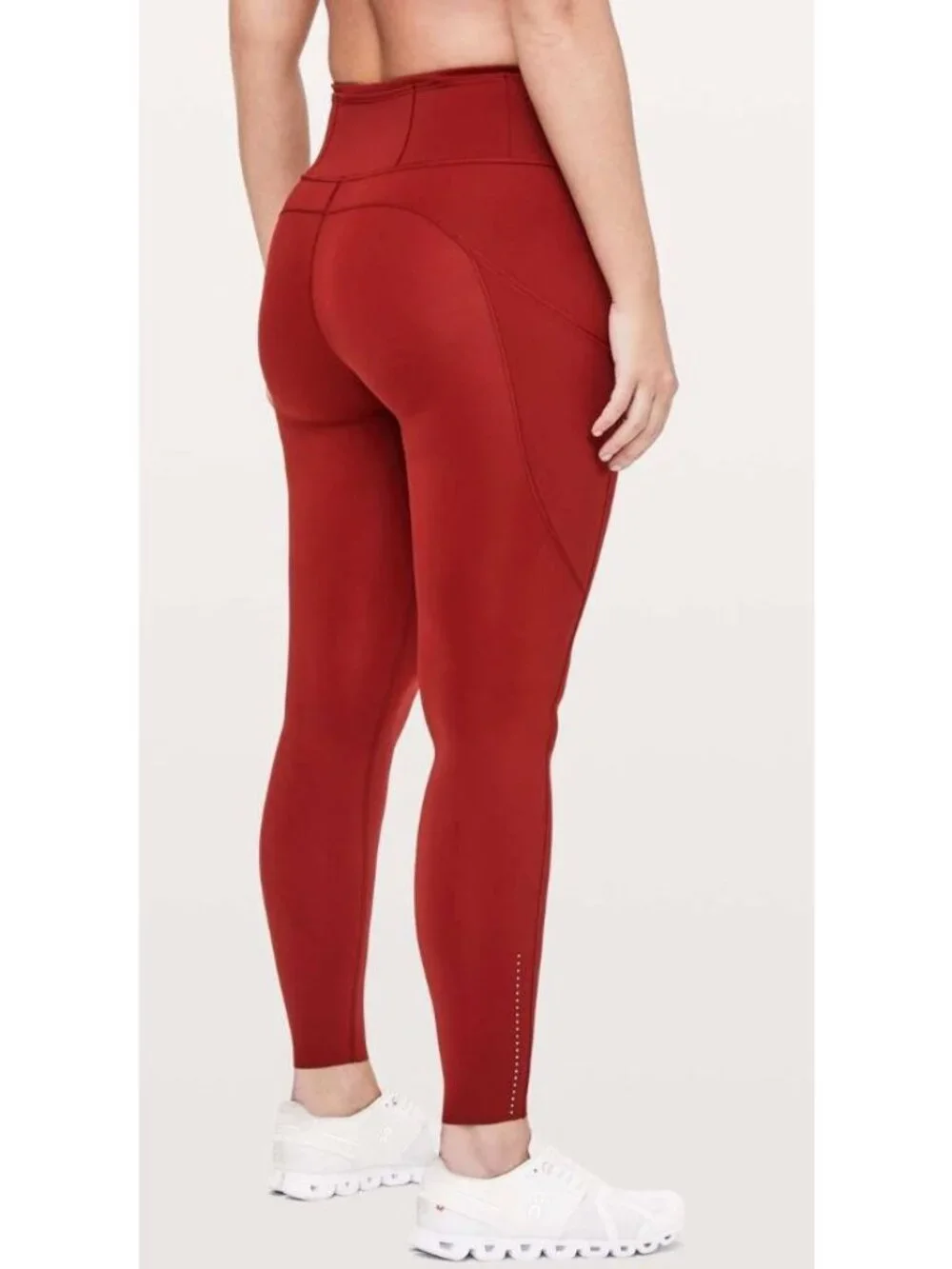 Lululemon Fast Free Full Length Tight Nulux Full Length Red-sz 4